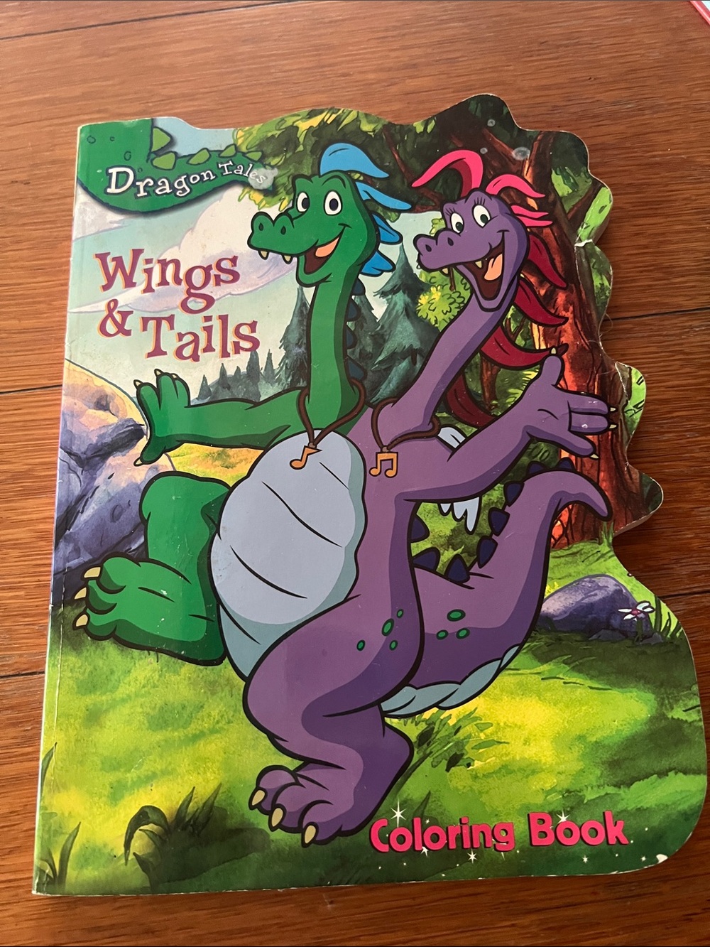 Dragon tales Wings & Tails Coloring Book - Purple & Green